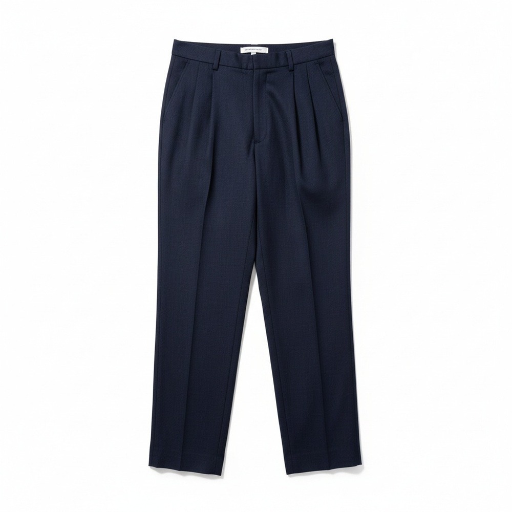 Izod Club Navy Blue Double Pleated High Rise Trousers, Women's Size 10‎ Pants